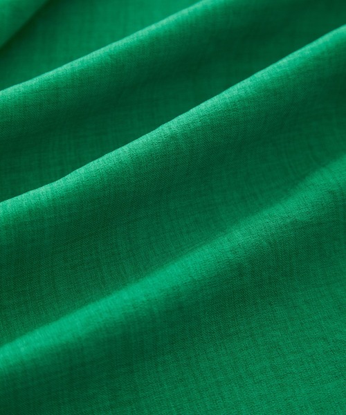 Jayro（ジャイロ）の「衿付き5分袖ブラウス（シャツ/ブラウス・レディース・ホワイト/ネイビー/マスタード/ブルー/ブラック/ブルー系その他5/オレンジ/グリーン・FREE）」の14枚目の写真