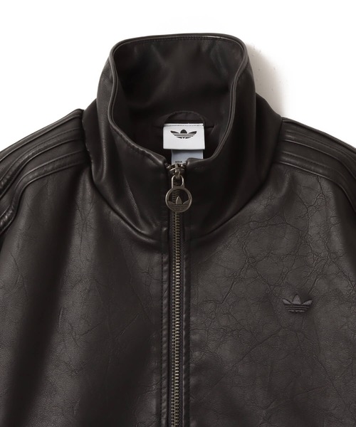 ★新品タグ付き★ adidas FIREBIRD プレザートップ レザー調 adidas PLEATHER FIREBIRD OVERSIZED TRACKTOP / アディダス
