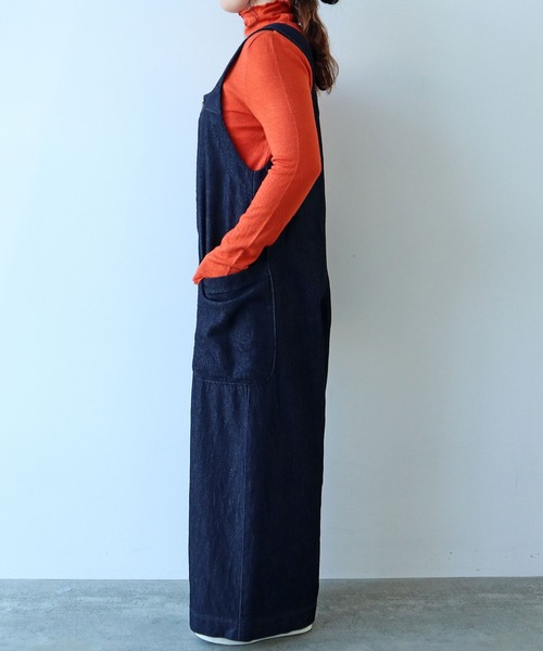 bulle de savon（ビュルデサボン）の「7.7oz denim サロペット