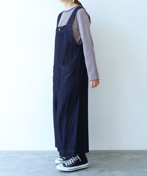 bulle de savon（ビュルデサボン）の「7.7oz denim サロペット 
