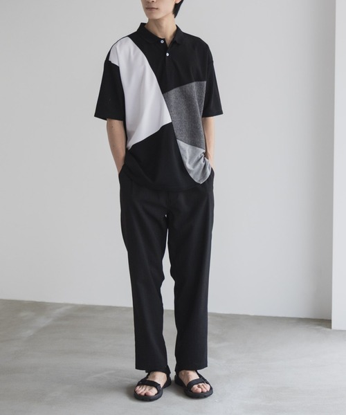 URBAN COLLECTION(アーバンコレクション)の「URBANCOLLECTION カノコ切替えポロシャツ(ポロシャツ・メンズ・ブラック系1/ブラック系2/ホワイト系1/ホワイト系2・S/M/L/XL)」の16枚目の写真