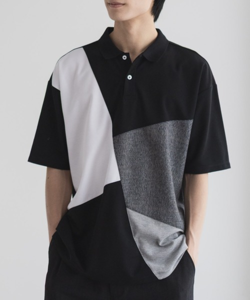 URBAN COLLECTION(アーバンコレクション)の「URBANCOLLECTION カノコ切替えポロシャツ(ポロシャツ・メンズ・ブラック系1/ブラック系2/ホワイト系1/ホワイト系2・S/M/L/XL)」の19枚目の写真