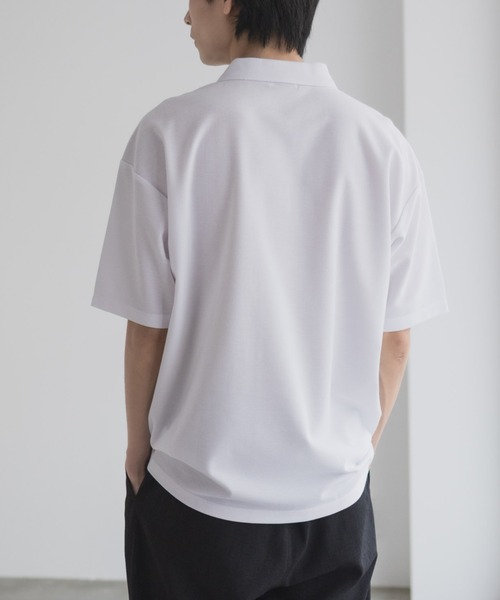 URBAN COLLECTION(アーバンコレクション)の「URBANCOLLECTION カノコ切替えポロシャツ(ポロシャツ・メンズ・ブラック系1/ブラック系2/ホワイト系1/ホワイト系2・S/M/L/XL)」の15枚目の写真
