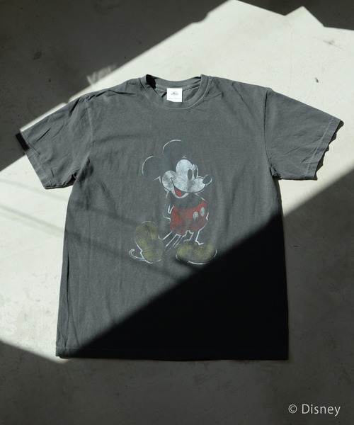 Disney(ディズニー)の「Goodwear グッドウェア Disney Vintage Collection Micky Print tee ディズニー ヴィンテージコレクション ミッキーマウス プリントTシャツ(Tシャツ/カットソー・メンズ・ブラック/オリーブ/ネイビー/マスタード/オレンジ・M/L/XL)」の10枚目の写真