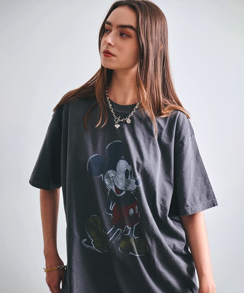 Disney(ディズニー)の「Goodwear グッドウェア Disney Vintage Collection Micky Print tee ディズニー ヴィンテージコレクション ミッキーマウス プリントTシャツ(Tシャツ/カットソー・メンズ・ブラック/オリーブ/ネイビー/マスタード/オレンジ・M/L/XL)」の13枚目の写真