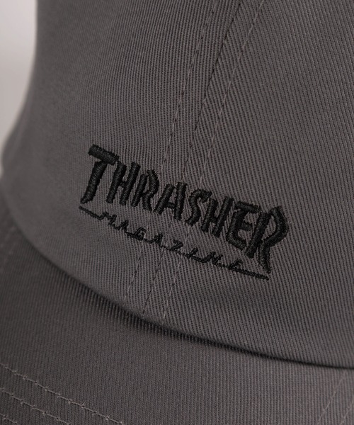 THRASHER(スラッシャー)の「【79】【THRASHER/スラッシャー】ワンポイント ブランドロゴ&サイド刺繍 ツイル ローキャップ(キャップ・メンズ・ベージュ/ホワイト/ブラック/グレー・FREE)」の7枚目の写真