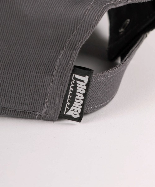 THRASHER(スラッシャー)の「【79】【THRASHER/スラッシャー】ワンポイント ブランドロゴ&サイド刺繍 ツイル ローキャップ(キャップ・メンズ・ベージュ/ホワイト/ブラック/グレー・FREE)」の9枚目の写真