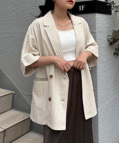 チャオパニックティピー　テックリネン半袖シャツジャケット　ponてらジャケット 販売後即完売！】パルクロ限定(PONてら企画)テックリネン半袖