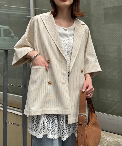 セール】【さらっとした着心地】リネン混ゆったり半袖シャツ