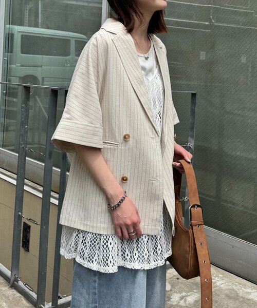 セール】【さらっとした着心地】リネン混ゆったり半袖シャツ