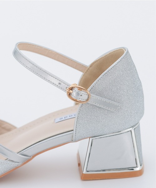 PREFERIR(プレフェリール)の「ポインテッドトゥ チャンキーヒールパンプス フォーマル 結婚式 オケージョン サイドストラップ付(パンプス・レディース・ブラック/シルバー/ゴールド・22.5cm/23.5cm/24.5cm/23.0cm/24.0cm)」の21枚目の写真