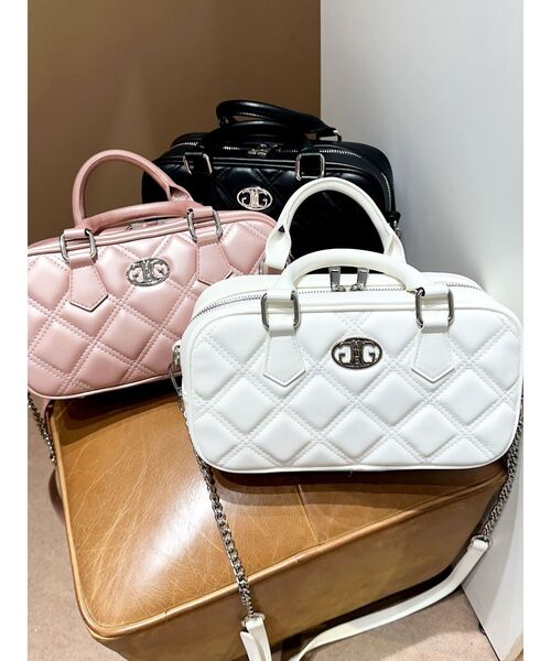 S GYDA キルティング ハンドバッグ セール】キルティングrectangle BAG（ハンドバッグ）｜GYDA