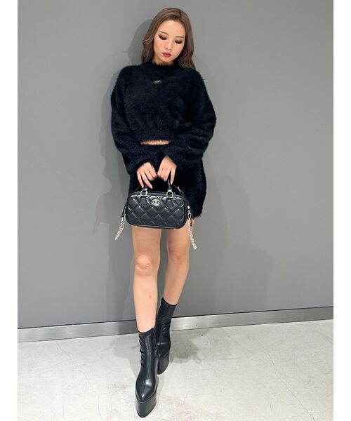 GYDA（ジェイダ）の「キルティングrectangle BAG（ハンドバッグ・レディース・オフホワイト/ブラック・FREE）」の10枚目の写真