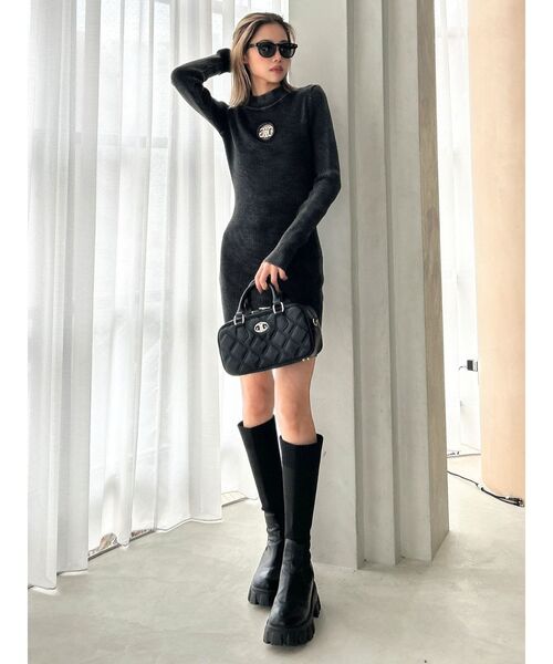 GYDA（ジェイダ）の「キルティングrectangle BAG（ハンドバッグ・レディース・オフホワイト/ブラック・FREE）」の13枚目の写真