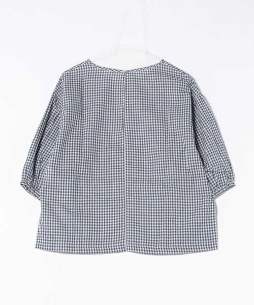 Rydia(リディア)の「ウォーキングコビニャーボリュームスリーブギンガムPO(シャツ/ブラウス・レディース・ネイビー/ブラック・M)」の12枚目の写真