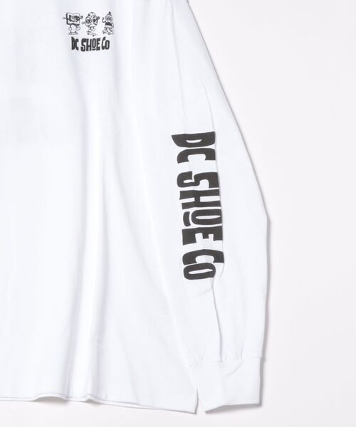 DC（ディーシー）の「【限定】DC/ディーシー 長袖Tシャツ/ロンT バックプリント DLT254060M（Tシャツ/カットソー・メンズ・ホワイト/ブラック・M/XL/L）」の16枚目の写真