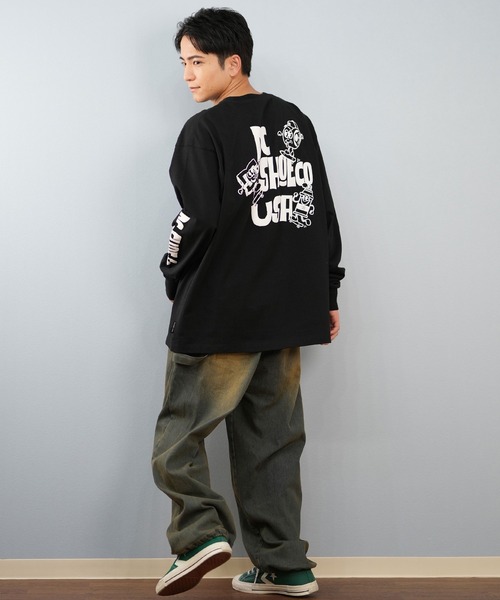 DC（ディーシー）の「【限定】DC/ディーシー 長袖Tシャツ/ロンT バックプリント DLT254060M（Tシャツ/カットソー・メンズ・ホワイト/ブラック・M/XL/L）」の13枚目の写真