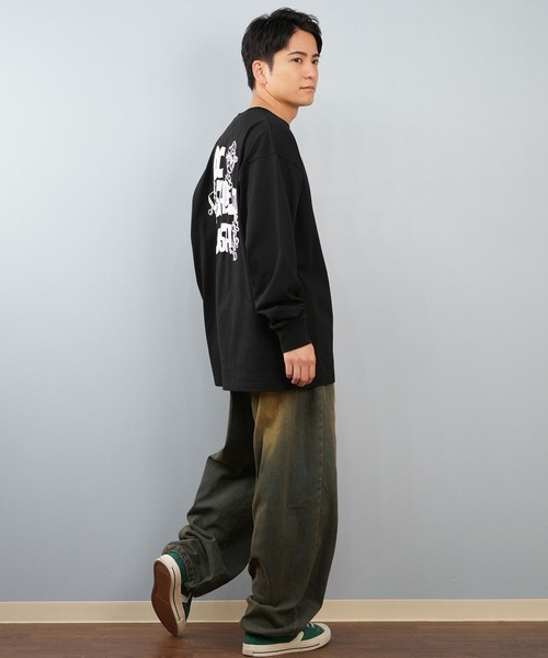 DC（ディーシー）の「【限定】DC/ディーシー 長袖Tシャツ/ロンT バックプリント DLT254060M（Tシャツ/カットソー・メンズ・ホワイト/ブラック・M/XL/L）」の14枚目の写真