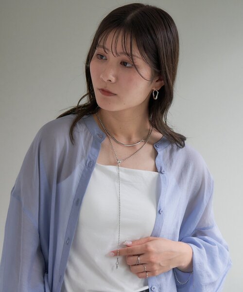 DISCOAT（ディスコート）の「【GOLDY】マンテルマルチロングバーSETネックレス（ネックレス・レディース・ゴールド/シルバー系その他/シルバー・FREE）」の2枚目の写真