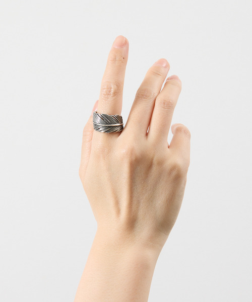 HARIM(ハリム)の「HARIM ハリム / HARIM FEATHER RING 3 シルバー925フェザーリング / HRR050 OX(リング・メンズ・シルバー・11号/12号/13号/14号/15号/16号/17号/18号/19号/20号/21号/22号/23号)」の13枚目の写真