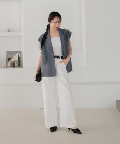 Leja（レジャ）の「【LEJA】チュールフリルセットアップドレスワンピース2点セット美脚効果結婚式 パーティードレス 成人式 二次会 同窓会 お呼ばれ オケージョン 20代 30代（ドレス・レディース・ブラック/ブルー/ピンク・SMALL/MEDIUM）」の15枚目の写真