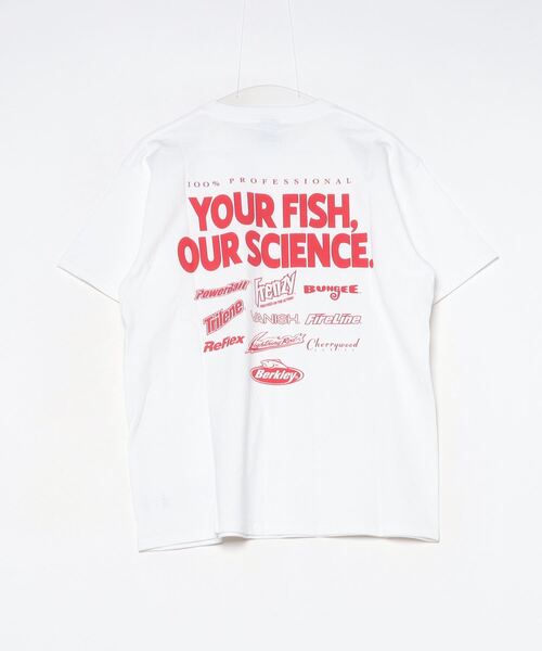 Russell Athletic(ラッセルアスレティック)の「Russell Athletic/ラッセルアスレティック×Berkley/バークレイ MULTI LOGO HEAVY COTTON JERSEY S/S T Tシャツ(Tシャツ/カットソー・メンズ・ブラック/ホワイト・XL/M/L)」の4枚目の写真
