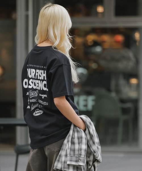 Russell Athletic(ラッセルアスレティック)の「Russell Athletic/ラッセルアスレティック×Berkley/バークレイ MULTI LOGO HEAVY COTTON JERSEY S/S T Tシャツ(Tシャツ/カットソー・メンズ・ブラック/ホワイト・XL/M/L)」の19枚目の写真