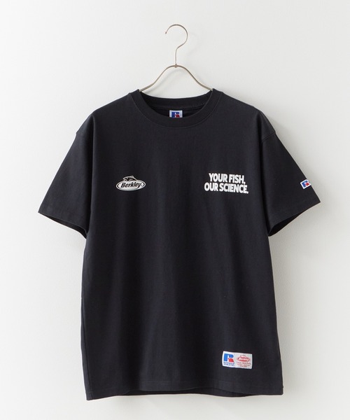 Russell Athletic(ラッセルアスレティック)の「Russell Athletic/ラッセルアスレティック×Berkley/バークレイ MULTI LOGO HEAVY COTTON JERSEY S/S T Tシャツ(Tシャツ/カットソー・メンズ・ブラック/ホワイト・XL/M/L)」の15枚目の写真