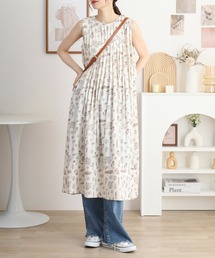 リネン」に該当するワンピース/ドレス（花柄・ボタニカル柄