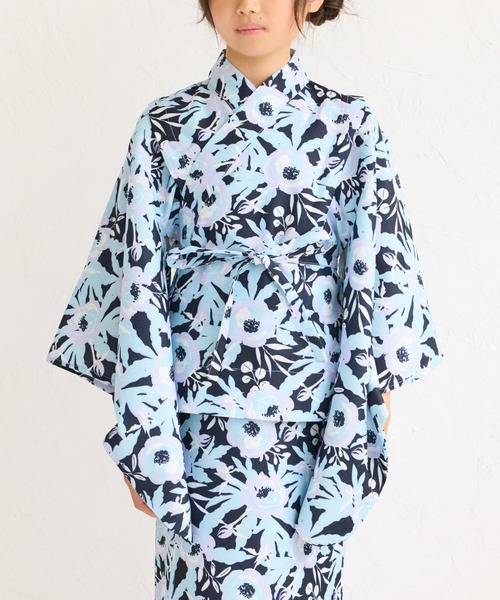 ROPE' PICNIC(ロペピクニック)の「【KIDS/キッズ】浴衣キャミワンピースセット(浴衣・キッズ・ネイビー/クリーム・S/M/L)」の10枚目の写真