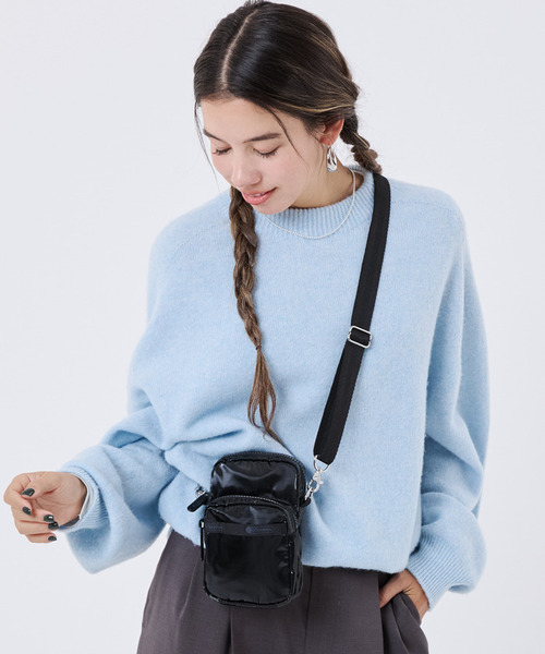 MINI PHONE BAG ブラックシャイン（ショルダーバッグ）｜LeSportsac