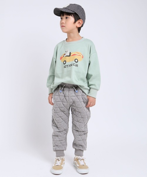 DILASH（ディラッシュ）の「ホットドッグトレーナー（スウェット・キッズ・ピンク/ミント・110/100/90/80/140/130/120）」の3枚目の写真