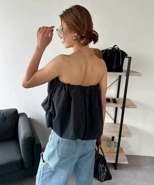 HANNE（アン）の「カットアウトベルトワイドデニム（デニムパンツ・レディース・ホワイト/ブルー・SMALL/MEDIUM）」の10枚目の写真