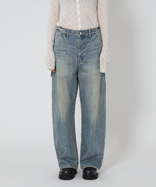 ASTRAET（アストラット）の「＜ASTRAET＞ルーファ ペインター デニムパンツ UNISEX（デニムパンツ・レディース・ライトブルー・2/0/00/1）」の15枚目の写真