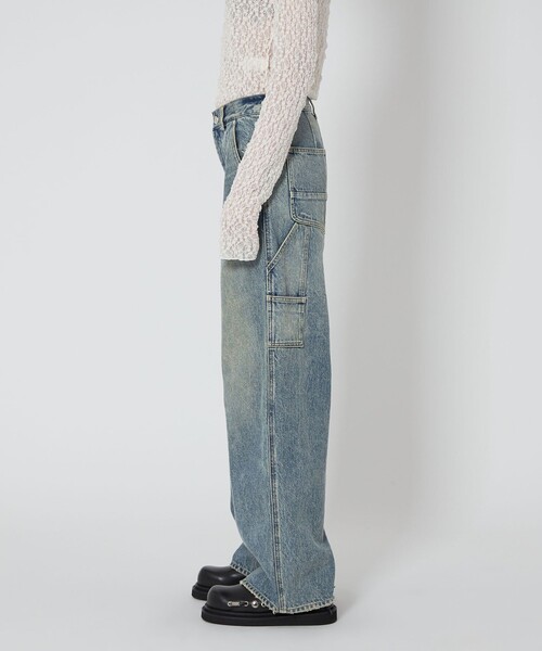 【美品】ASTRAET 定価4.4万13オンス ルーファ デニムパンツ ASTRAET＞13オンス ルーファ ブラックデニムパンツ UNISEX