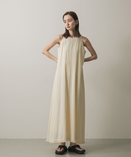 SENSE OF PLACE by URBAN RESEARCH（センスオブプレイスバイアーバンリサーチ）の「アメスリフリンジワンピース（ワンピース・レディース・アイボリー/オレンジ/ブラック・ONE/S）」の6枚目の写真