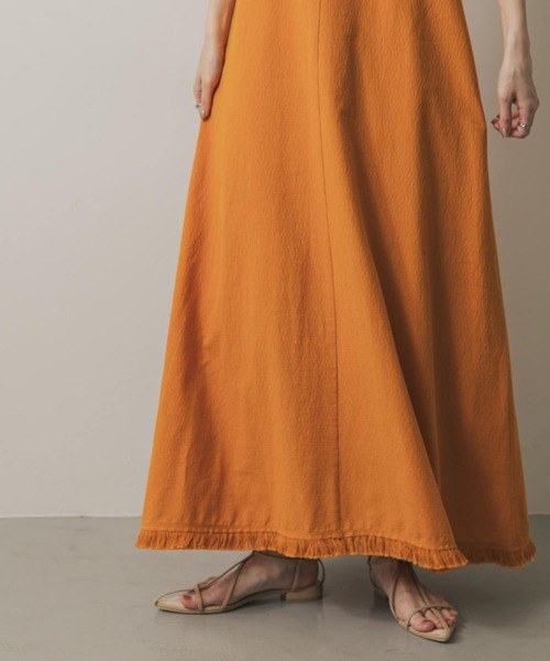 SENSE OF PLACE by URBAN RESEARCH（センスオブプレイスバイアーバンリサーチ）の「アメスリフリンジワンピース（ワンピース・レディース・アイボリー/オレンジ/ブラック・ONE/S）」の17枚目の写真