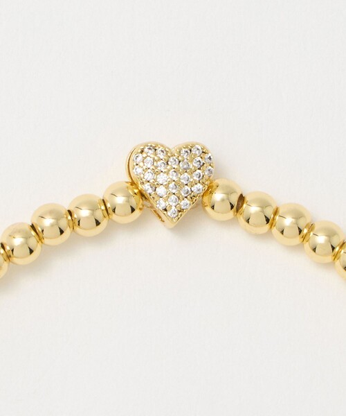 UNITED ARROWS（ユナイテッドアローズ）の「パヴェハート ブレスレット（ブレスレット・レディース・シルバー/ゴールド・FREE）」の3枚目の写真