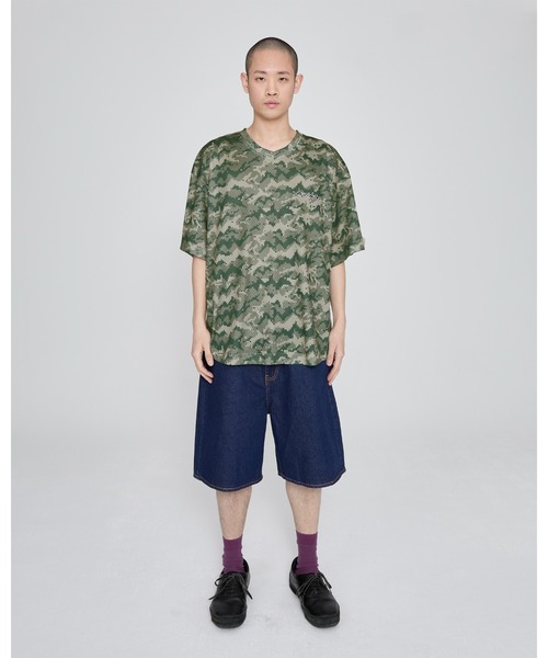 【YESEYESEE】★SNカモフットボールTee★ セール】SN Camo Football Tee（Tシャツ/カットソー