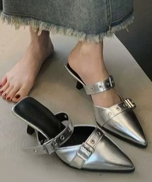 Chick | Belt Strap Mule Pumps  / ベルトストラップミュールパンプス(パンプス)