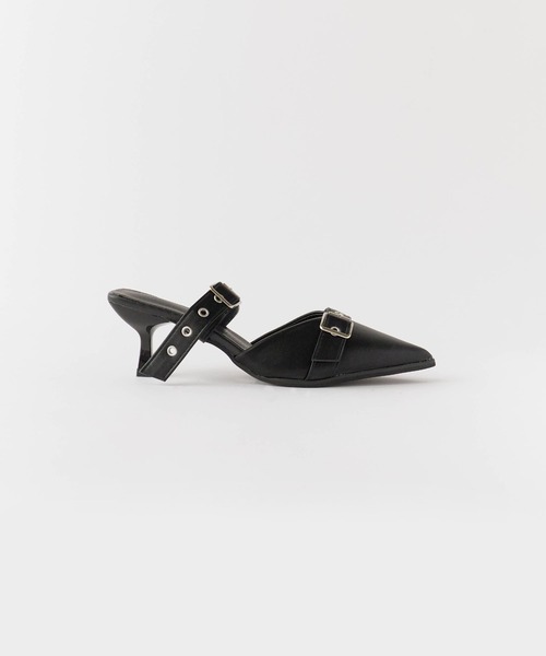 Chick（チック）の「Belt Strap Mule Pumps  / ベルトストラップミュールパンプス（パンプス・レディース・アイボリー/ブラック/シルバー・35/36/37/38）」の15枚目の写真