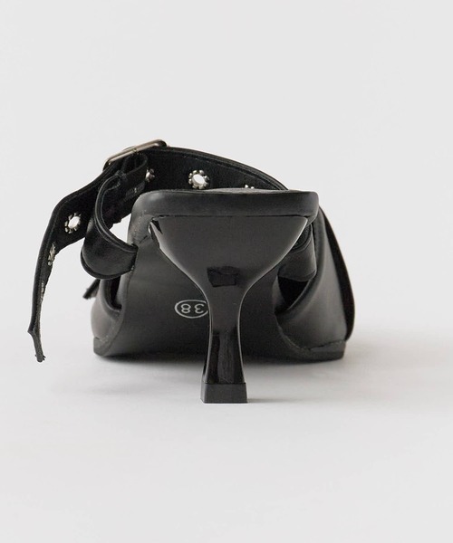 Chick（チック）の「Belt Strap Mule Pumps  / ベルトストラップミュールパンプス（パンプス・レディース・アイボリー/ブラック/シルバー・35/36/37/38）」の18枚目の写真