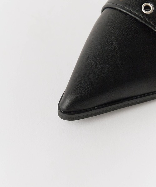 Chick（チック）の「Belt Strap Mule Pumps  / ベルトストラップミュールパンプス（パンプス・レディース・アイボリー/ブラック/シルバー・35/36/37/38）」の7枚目の写真