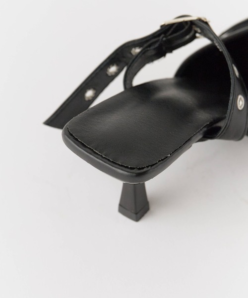 Chick（チック）の「Belt Strap Mule Pumps  / ベルトストラップミュールパンプス（パンプス・レディース・アイボリー/ブラック/シルバー・35/36/37/38）」の10枚目の写真