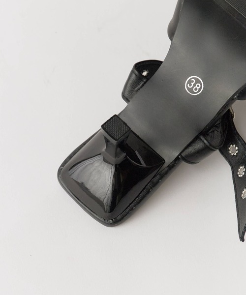 Chick（チック）の「Belt Strap Mule Pumps  / ベルトストラップミュールパンプス（パンプス・レディース・アイボリー/ブラック/シルバー・35/36/37/38）」の14枚目の写真