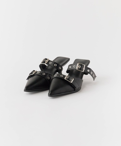 Chick（チック）の「Belt Strap Mule Pumps  / ベルトストラップミュールパンプス（パンプス・レディース・アイボリー/ブラック/シルバー・35/36/37/38）」の19枚目の写真