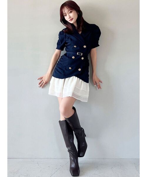 RESEXXY(リゼクシー)の「スクエアトゥロングブーツ(ブーツ・レディース・ブラック/ブラウン・LARGE/MEDIUM/SMALL)」の11枚目の写真