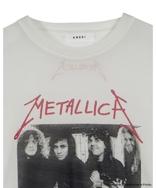 トップス MEDI LLICA SHEER TEE Ameri MEDI METALLICA SHEER TEE（Tシャツ/カットソー）｜Ameri