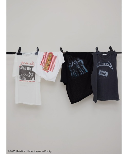 MEDI METALLICA SHEER TEE（Tシャツ/カットソー）｜Ameri
