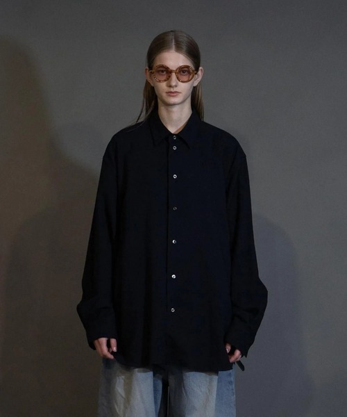 my beautiful landlet】CASHMERE OVERSIZE SHIRT（シャツ/ブラウス